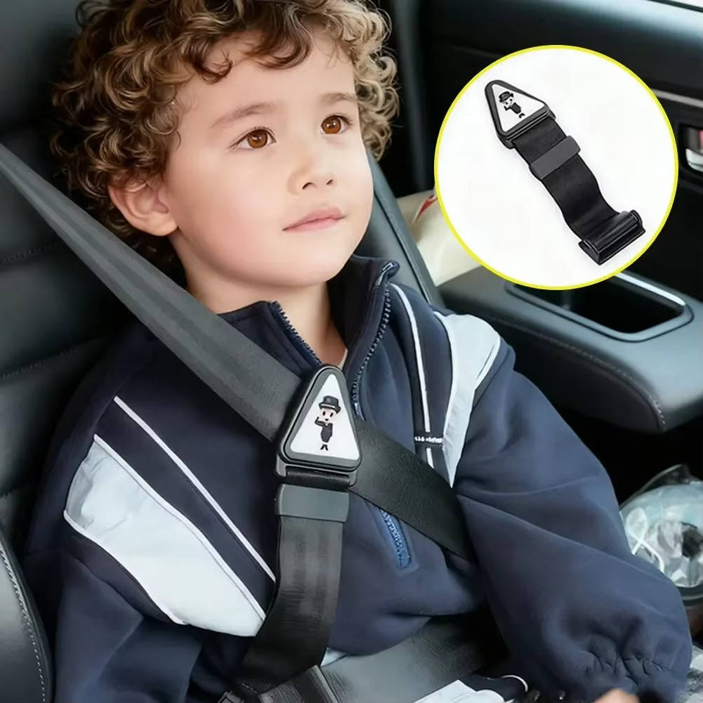 Kids Seat Belt Positioner with Adjustable Fit for Car Use