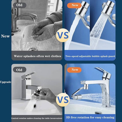 Rotating Faucet Aerator Extender with 2 Spray Modes for Sink