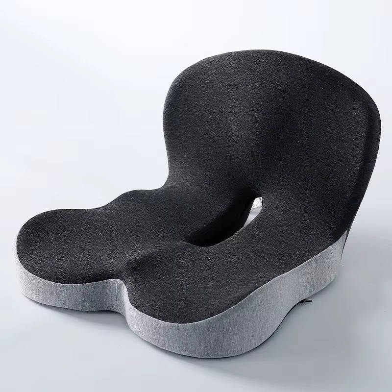 Ergonomic Memory Foam Seat Cushion Contoured Support, Car and Office Chair