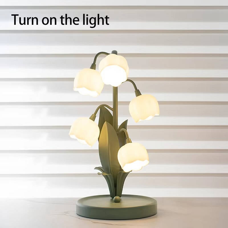 Artificial Rose Bonsai Table Lamp with USB Power and 3 Light Modes