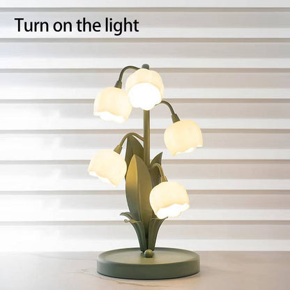Artificial Rose Bonsai Table Lamp with USB Power and 3 Light Modes