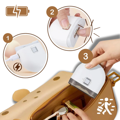 Electric Nail Clipper with Automatic Grinding and Built In Light, Two Speed Settings