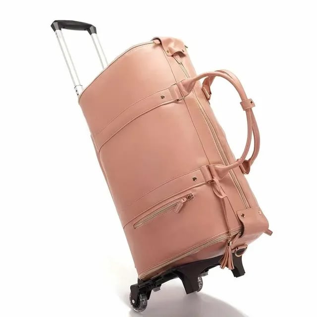 Carry On Duffel Bag with Hanging Garment Section and Shoe Compartment, 60L