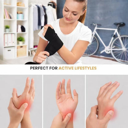 Wrist Massage Wrap with Heat and Vibration, Rechargeable