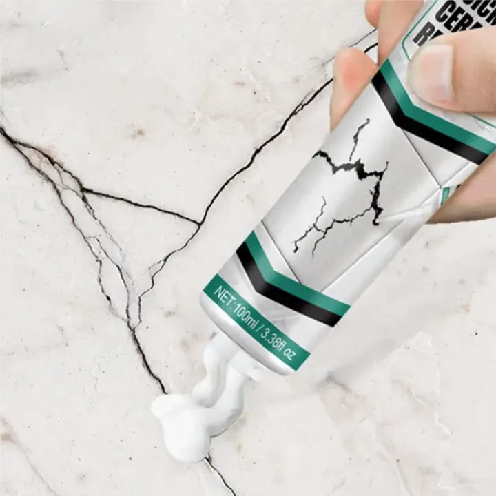 Tile Repair Paste Kit with Spatula and Sandpaper for Chips and Cracks
