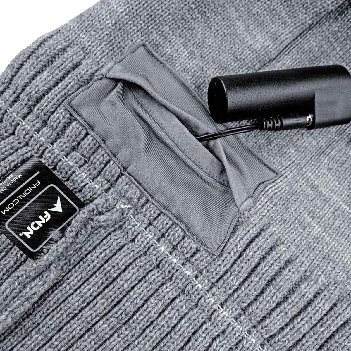 Rechargeable Heated Knit Beanie with Three Heat Settings and 6 Hour Runtime