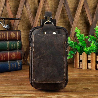 Genuine Leather Men's Waist Bag