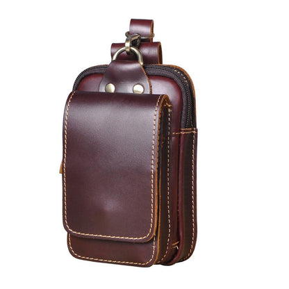 Genuine Leather Men's Waist Bag