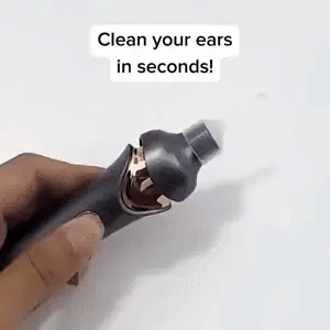 Ear Wax Vacuum with Built-in Light and Soft Silicone Tips, Rechargeable