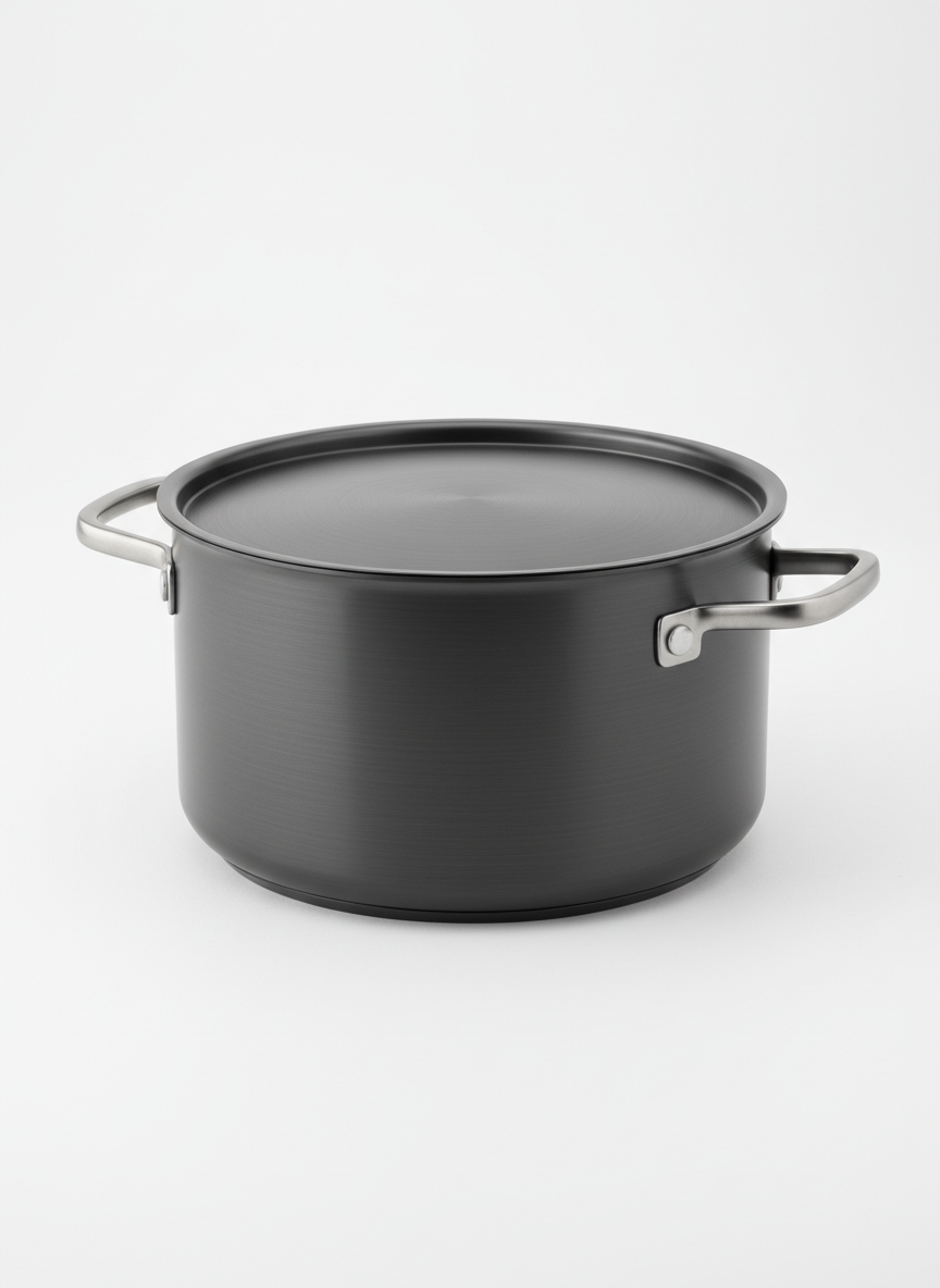 Gray Stock Pot Kitchen
