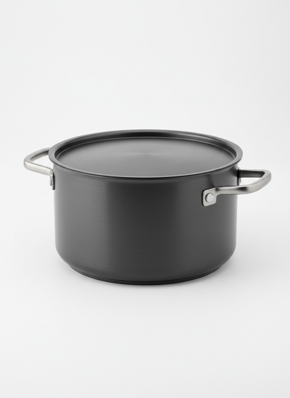 Gray Stock Pot Kitchen