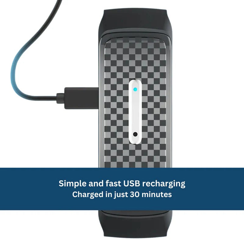 Ultrasonic Mosquito Repellent Bracelet with USB Rechargeable Battery and Adjustable Strap