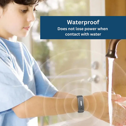 Ultrasonic Mosquito Repellent Bracelet with USB Rechargeable Battery and Adjustable Strap