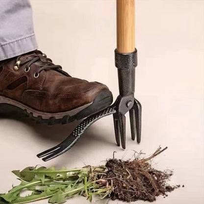 Stand Up Weed Puller with Four Claw Head and Foot Pedal