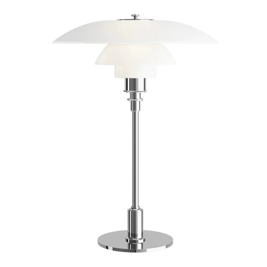 Dimmable LED Table Lamp with a Rounded Shade, Cylindrical Base and Rotary Knob in Four Color Combinations