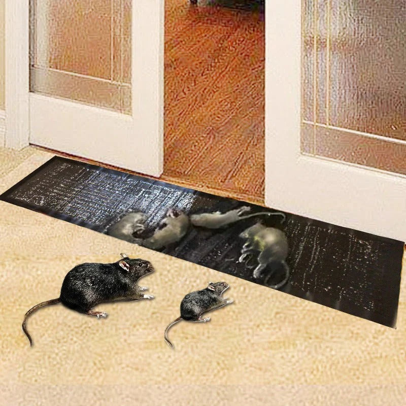 Set of Four Large Disposable Glue Traps with Pre Applied Adhesive That Fold or Lay Flat