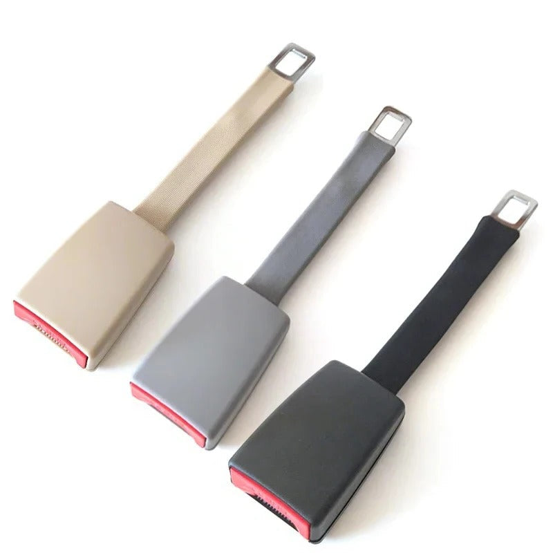 Seat Belt Extender with Rigid Steel Cable Core and Upright Buckle Holder 11 Inch