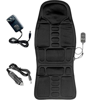 Vibrating Seat Pad with Heat Function and Memory Foam for Cars and Home