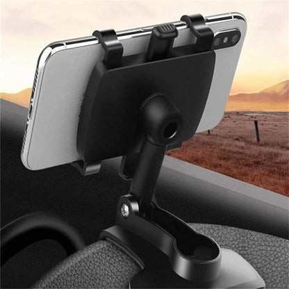 Car Phone Holder with 360-Degree Rotation and Dashboard Mount