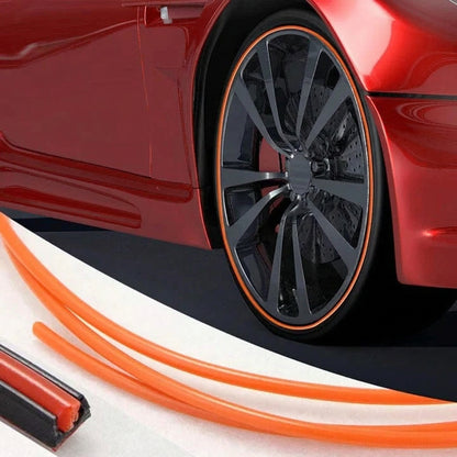 Wheel Rim Protective Strip with Adhesive Backing and Booster, 8 Meter Roll