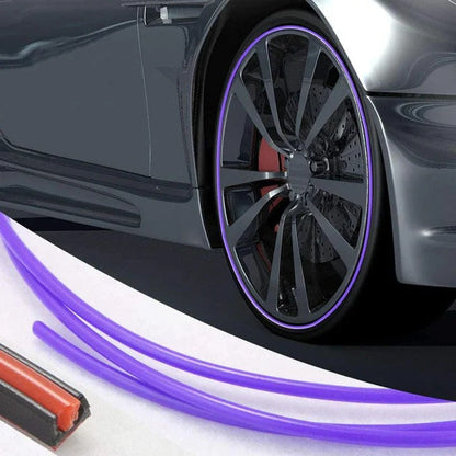 Wheel Rim Protective Strip with Adhesive Backing and Booster, 8 Meter Roll