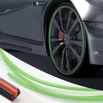 Wheel Rim Protective Strip with Adhesive Backing and Booster, 8 Meter Roll