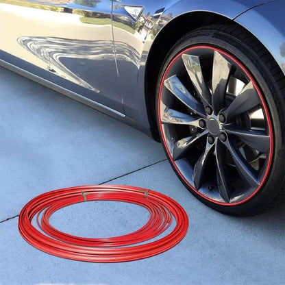 Wheel Rim Protective Strip with Adhesive Backing and Booster, 8 Meter Roll