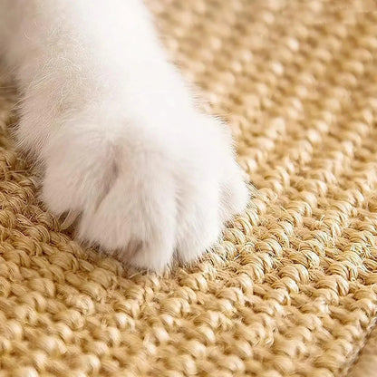 Cat Scratcher Board with Natural Sisal Fibers and Wall Mount Capability