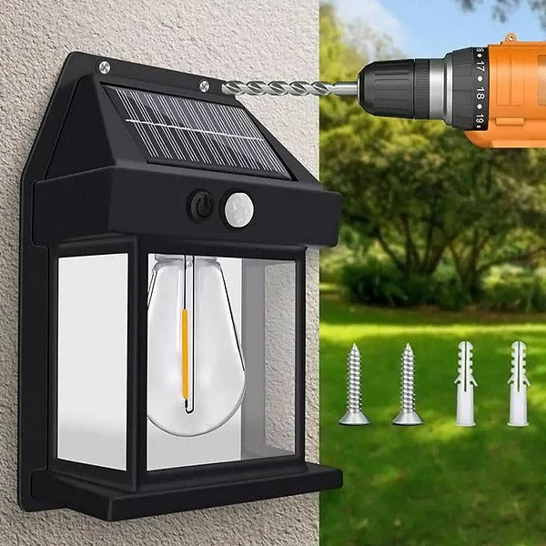 Solar Motion Sensor Light with Warm White LED and Weatherproof Housing