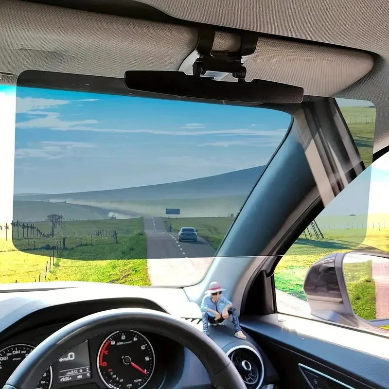 Car Sun Visor Extender with Polarized Acrylic Lens and 180 Degree Adjustment