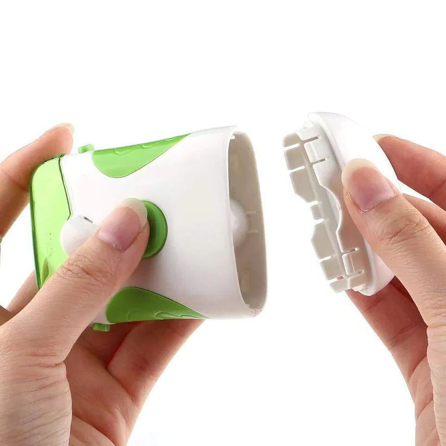 Cordless Electric Nail Clipper with Built-In LED Light and Rounded Blade
