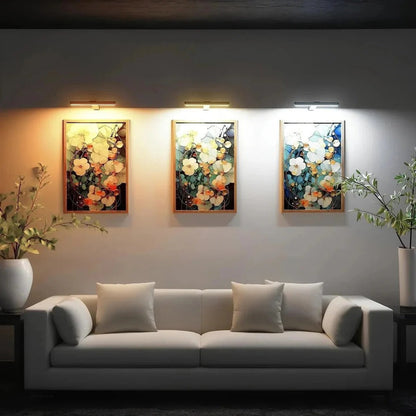 Rechargeable LED Picture Light with 360-Degree Rotation and Stepless Dimming