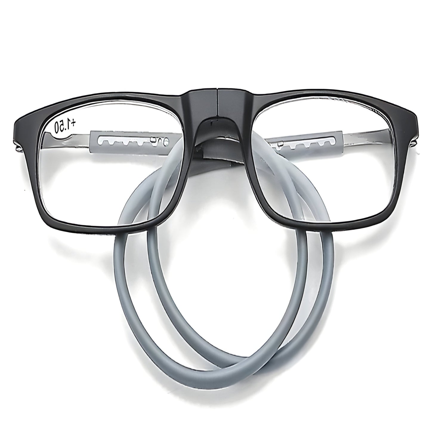 Magnetic Reading Glasses with Neck Loop and Split Bridge Design