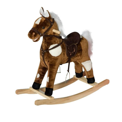 Musical Plush Rocking Horse Toy Chair for Toddlers
