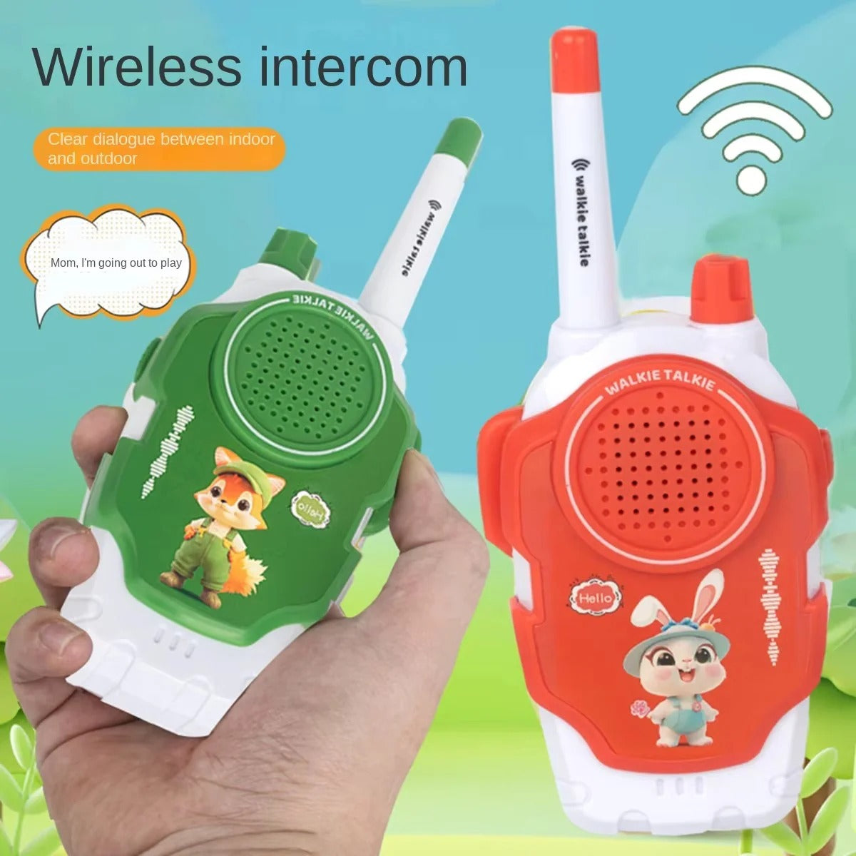 Kids Walkie Talkie Set of 2 - Mini Two Way Radios