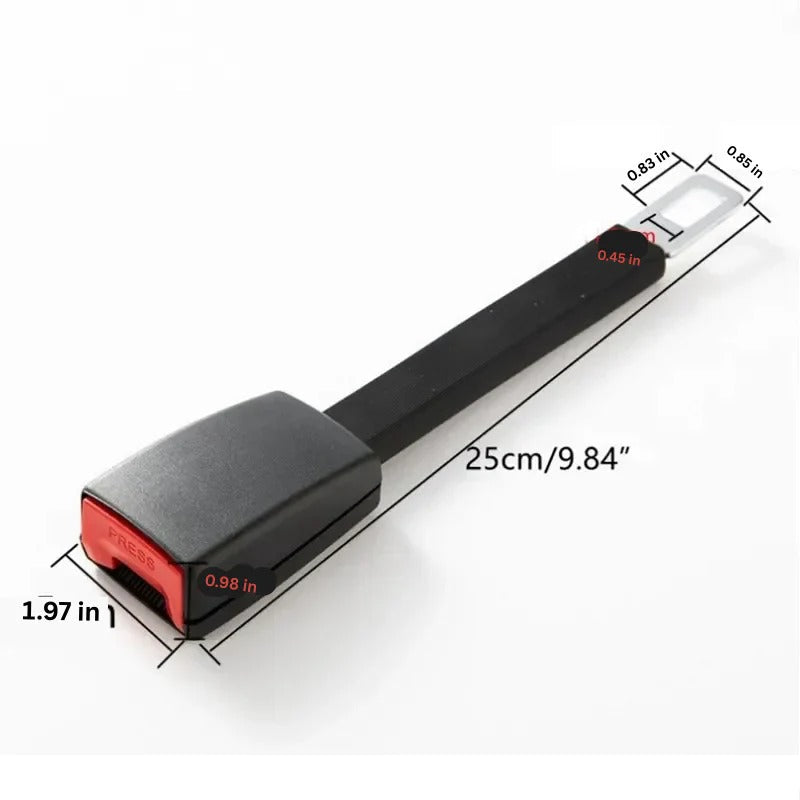 Vehicle Seat Belt Extension with Upright Stem for Easy Fastening