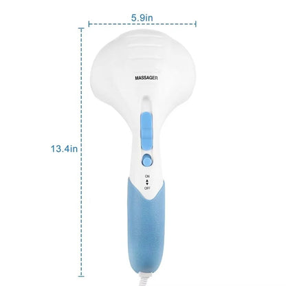 Electric Handheld Percussion Massager with Dual Heads