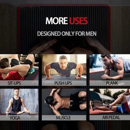 High Density Yoga and Exercise Mat with Extra Cushioning Men