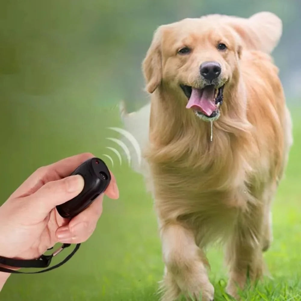 Pocket-Size Ultrasonic Dog Trainer with LED Light
