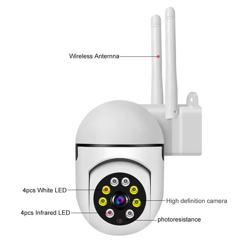 Outdoor 1080P Waterproof PTZ Camera with 4X Zoom Vision