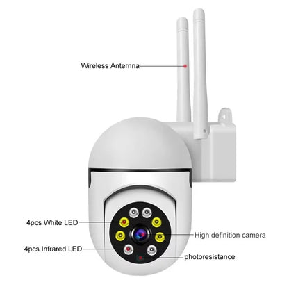 Outdoor 1080P Waterproof PTZ Camera with 4X Zoom Vision