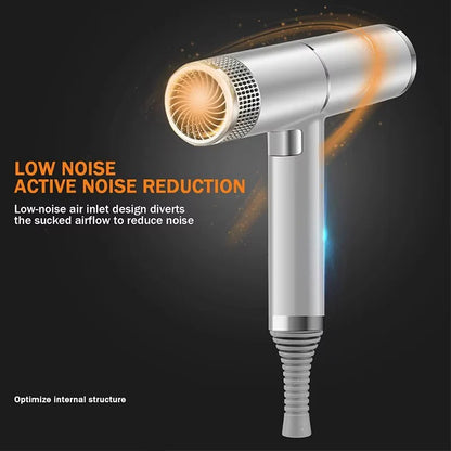 High-Power Hair Dryer - Ionic Fast-Drying with Cold Shot
