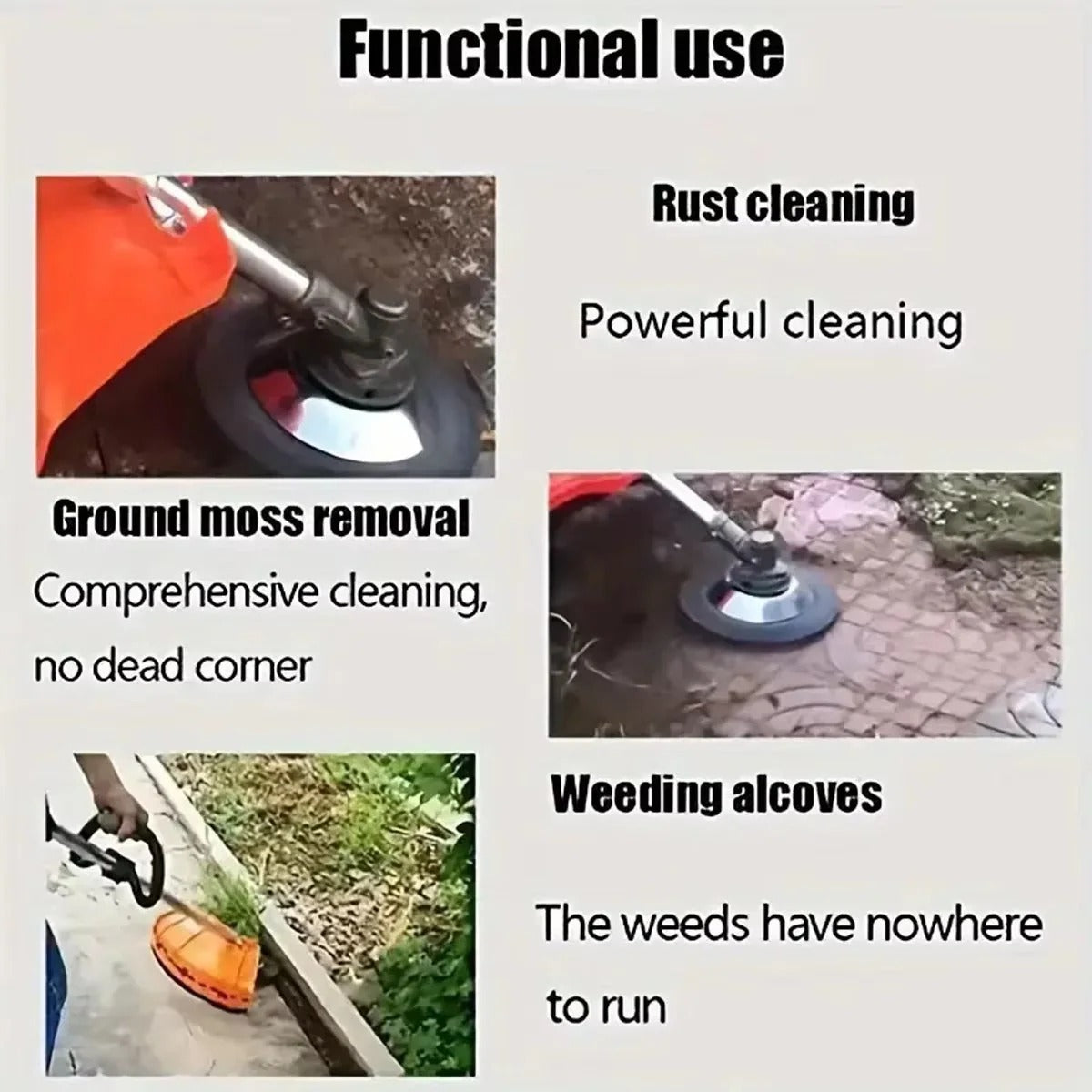 Steel Wire Weed Trimmer Head - 6 and 8 Inch Brush Cutter Blade