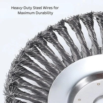Steel Wire Weed Trimmer Head - 6 and 8 Inch Brush Cutter Blade