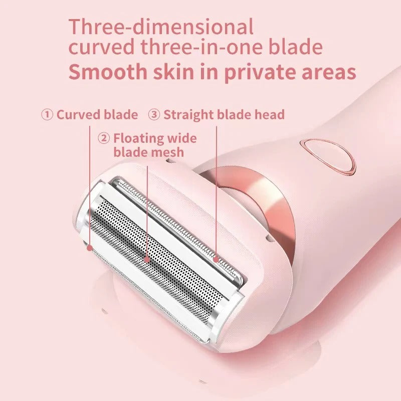 Rechargeable 2-in-1 Shaver - Bikini and Body Groomer  for Women