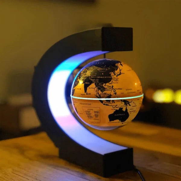 Magnetic Levitation Globe with LED Backlight and Rotating Display
