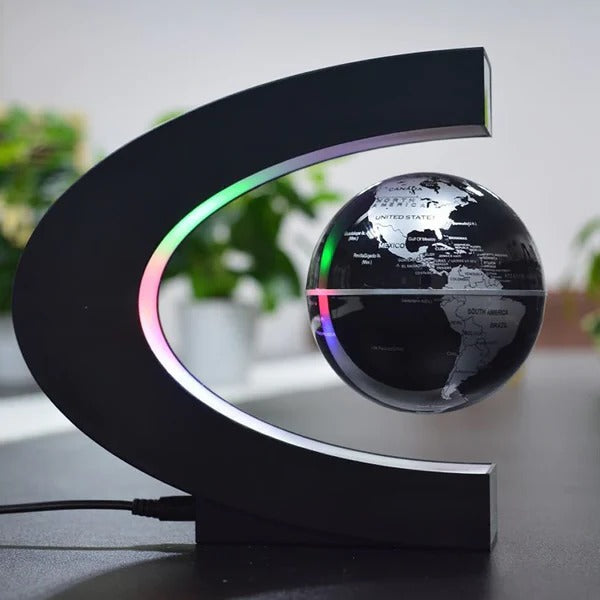 Magnetic Levitation Globe with LED Backlight and Rotating Display