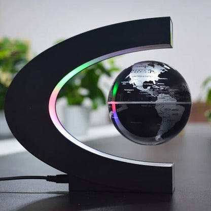 Magnetic Levitation Globe with LED Backlight and Rotating Display