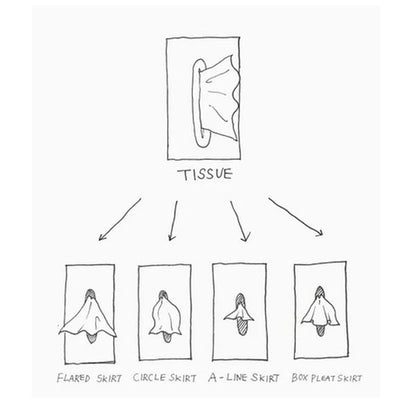 Creative Figure Tissue Box Cover, Flying Skirt Decorative Holder