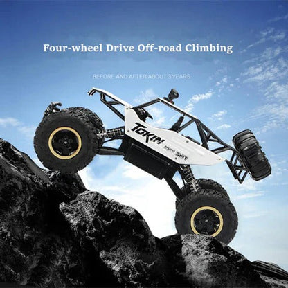 Remote Control 4WD Monster Truck with Dual Motors and Independent Suspension for Off Road Play